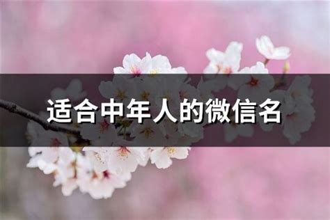 中年人微信名|适合中年人的微信名(精选434个)